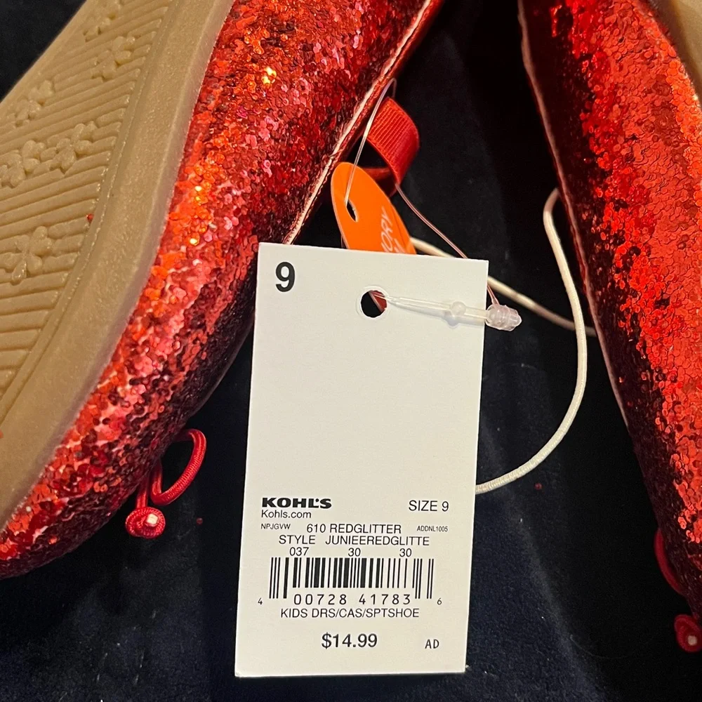 Jumping Beans Red Glitter Dress Shoes